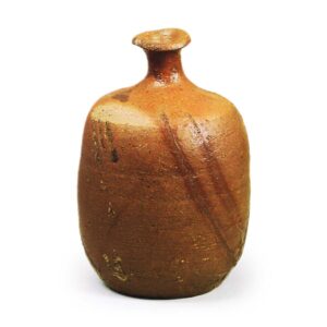 Bizen Wine bottle with "fire marks"