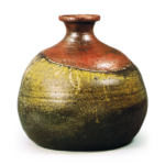 Bizen Wine bottle of funa-dokkuri (wine bottle with large base) shape