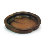 Bizen Shallow bowl of quarterfoil shape