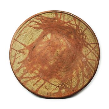 Bizen Large dish with "fire marks"