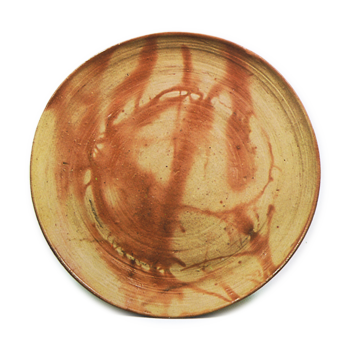 Bizen Dish with "fire marks"