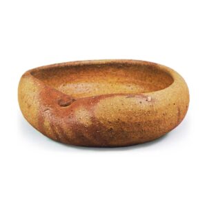 Bizen Shallow bowl with "fire marks"