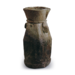 Iga Flower vase with two handles, known as "Jurōjin"