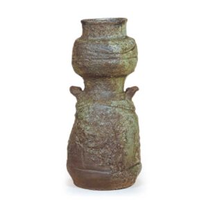 Iga Gourd-shaped flower vase with two handles