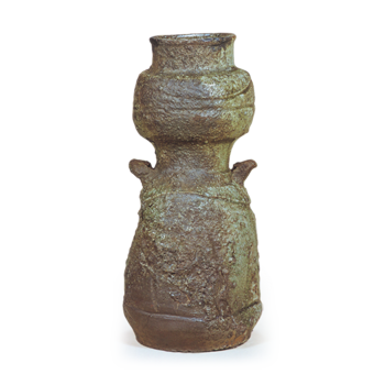 Iga Gourd-shaped flower vase with two handles