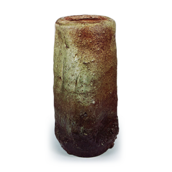 Iga Triangular flower vase, known as "Matsuyama"