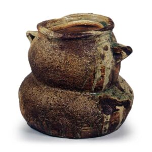 Iga Gourd-shaped water jar with two handles