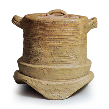 Iga Water jar with two handles, Mino ware, Iga type