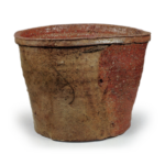 Shigaraki Water jar of onioke (demon's pail) shape