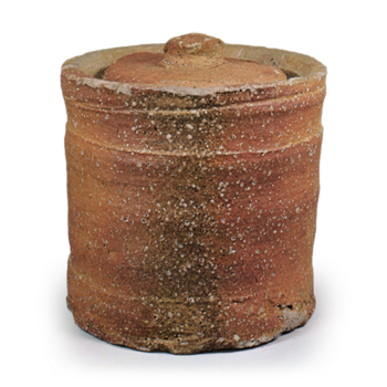 Shigaraki Water jar of yahazu-guchi (notch) shape