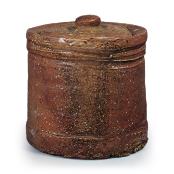 Shigaraki Water jar of yahazu-guchi shape