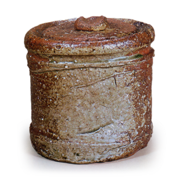 Shigaraki Water jar of yahazu-guchi shape, known as "Sanseki"