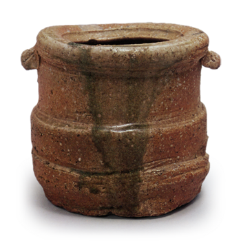 Shigaraki Water jar with two handles