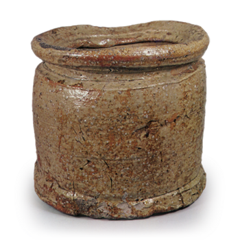 Shigaraki Water jar of yahazu-guchi shape