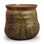 Shigaraki Water jar of susobari shape