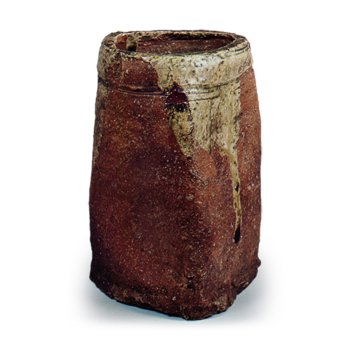 Shigaraki Triangular flower vase