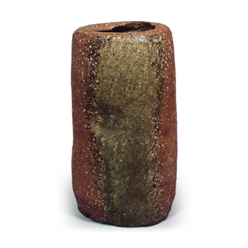 Shigaraki Flower vase of tabimakura shape