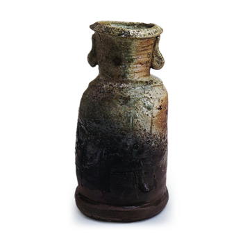 Iga Flower vase with two handles, known as "Rinnasei"