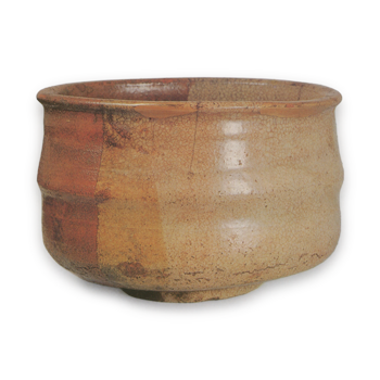 Tea bowl, katami-gawari (differing in halves) glaze