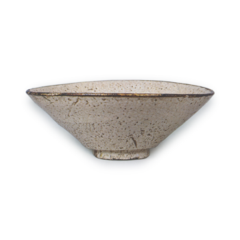 Tea bowl with black rim, known as "Wakatake", Seto-garatsu type