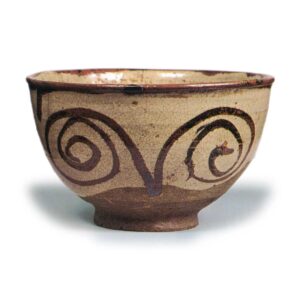 Tea bowl with spiral design, E-garatsu type