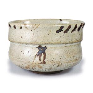 Tea bowl with figure design, E-garatsu type