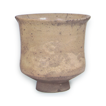 Cylindrical tea bowl