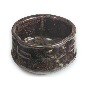 Tea bowl, Kuro-garatsu type