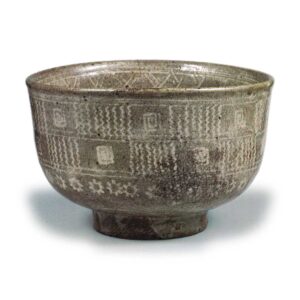 Tea bowl, Mishima-garatsu type