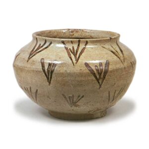 Jar with flowering grass design, E-garatsu type