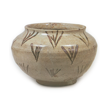 Jar with flowering grass design, E-garatsu type