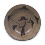 Large dish with pine-tree design, E-garatsu type