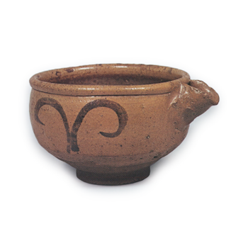 Beaked bowl with grass design, E-garatsu type