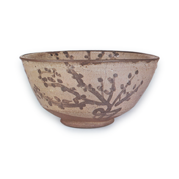 Bowl with plum-tree design, E-garatsu type