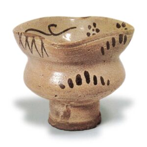 Small bowl on tall foot, E-garatsu type