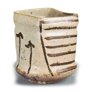 Mukōzuke bowl with square mouth, E-garatsu type