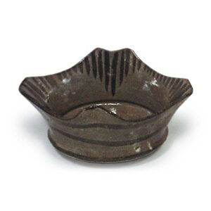 Five square mukozuke bowls, E-garatsu type