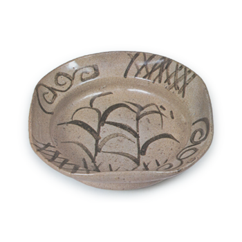 Mukōzuke bowl with grass design, E-garatsu type