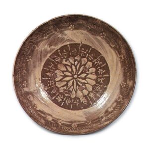 Dish with inlaid design, Mishima-garatsu type