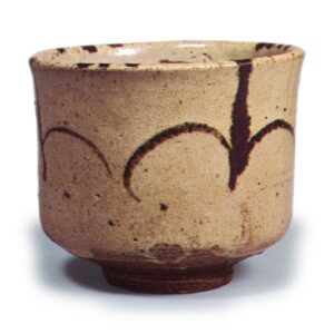 Guinomi (wine cup) with grass deisgn