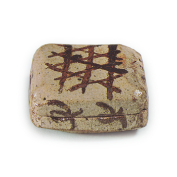 Square incense caddy, E-garatsu type