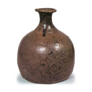 Wine bottle with large base, Bizen-garatsu type