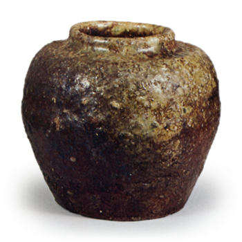 Shigaraki Tea caddy, known as "Futami"