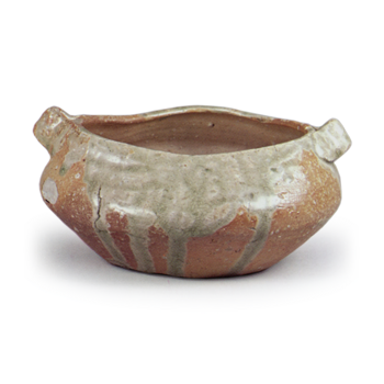 Shigaraki Kensui (rinse water jar) with two handles