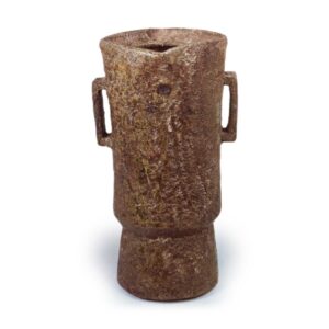 Tamba Square-mouthed flower vase with two handles