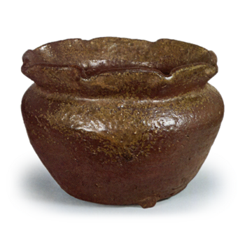 Tamba Water jar of fukuro (pouch) shape