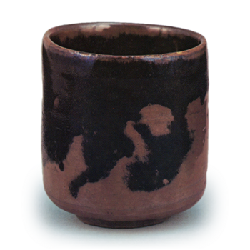 Tamba Cylindrical tea bowl, known as "Yamazato"