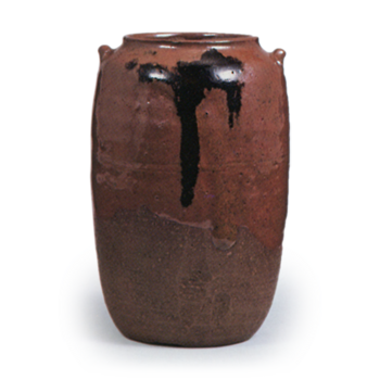 Tamba Tea caddy with two handles, known as "Tachibana"