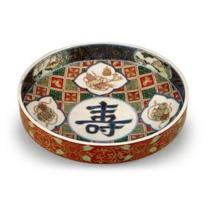 Top-shaped bowl with character meaning "Congratulations",