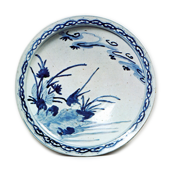 Large bowl with phoenix design,
